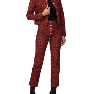 miaou lex red leopard print pants 
barely worn
size 29 / 8